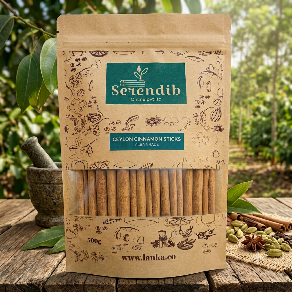 Ceylon cinnamon sticks in a eco freindly craft bag.