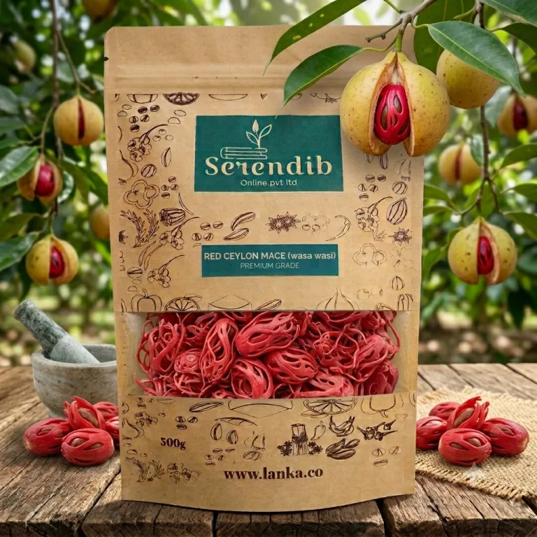 Ceylon Red Mace Packed in Craft bag